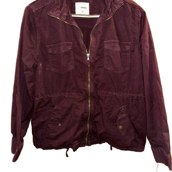 Sonoma Jackets & Blazers - SONOMA zip Jacket Burgundy Women’s